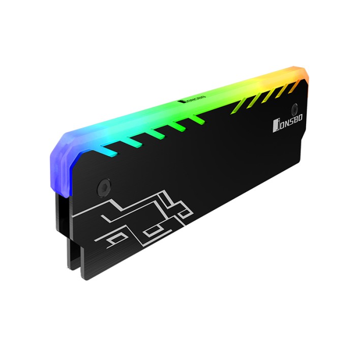 Радіатор Jonsbo NC-1 RGB Black для оперативної пам'яті