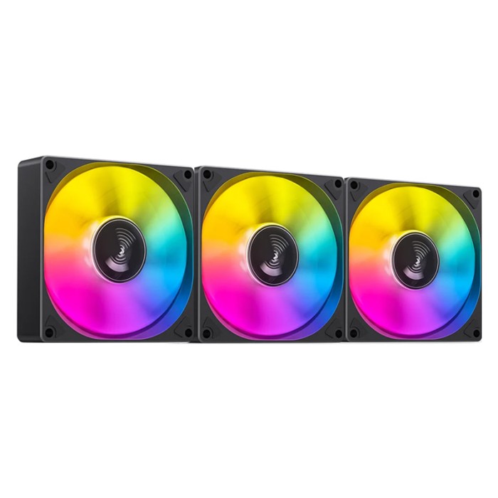 Комплект корпусних вентиляторів JONSBO 3 x SL-120C Black