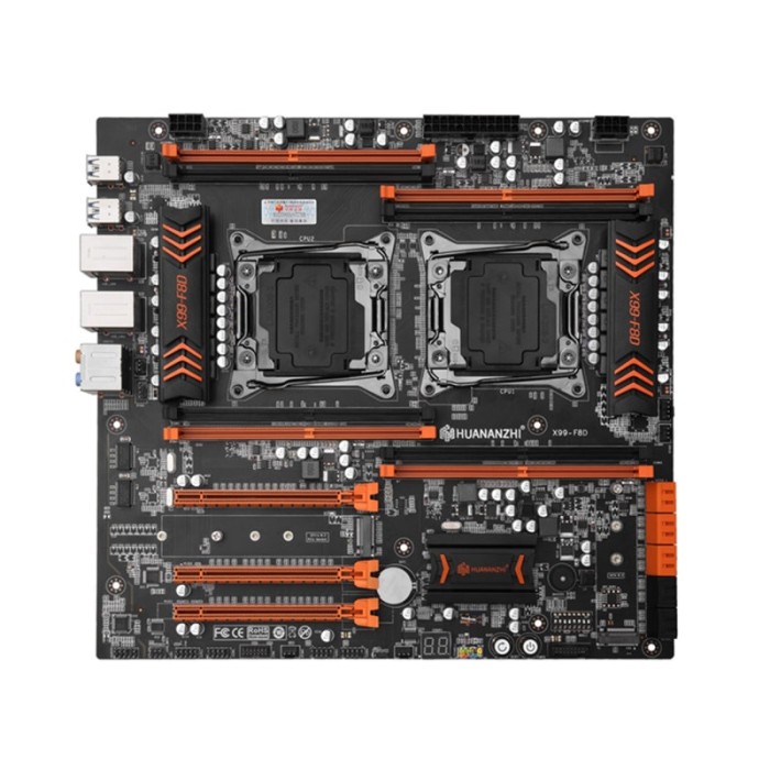 Материнська плата Huananzhi X99 DUAL F8D E-ATX 2 x LGA2011-3 (HZH-X99-DUAL-F8D)