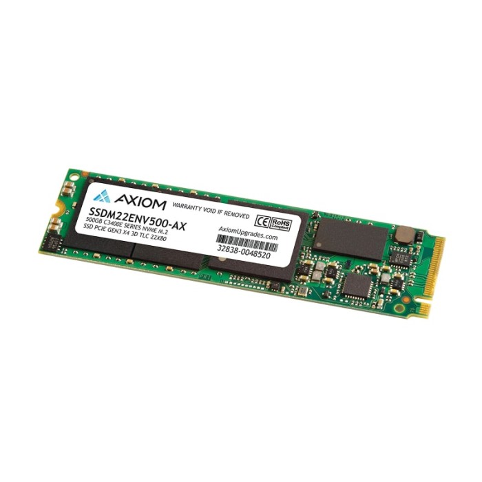 Накопичувач SSD Axiom C3400e 500Gb NVMe M.2 Gen3x4 (SSDM22ENV500)