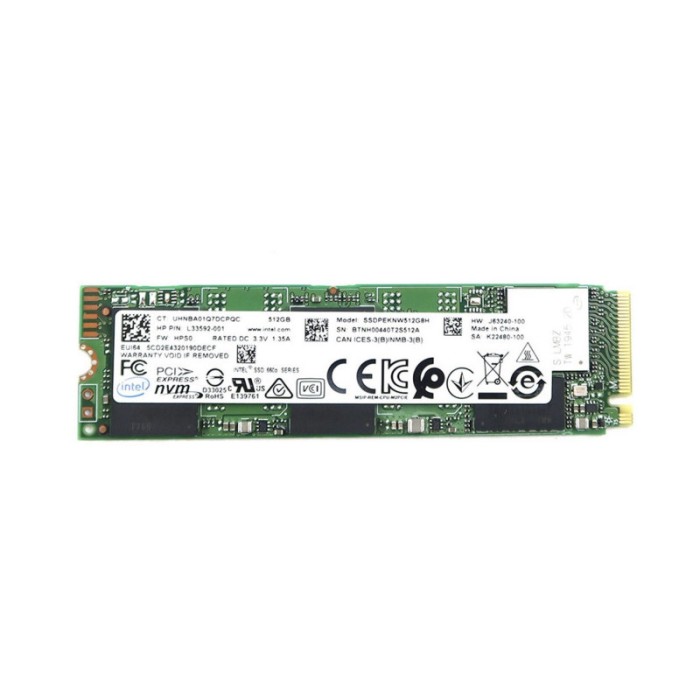 Накопичувач SSD INTEL 660P 512Gb NVMe M.2 Gen3x4 (SSDPEKNW512G8)